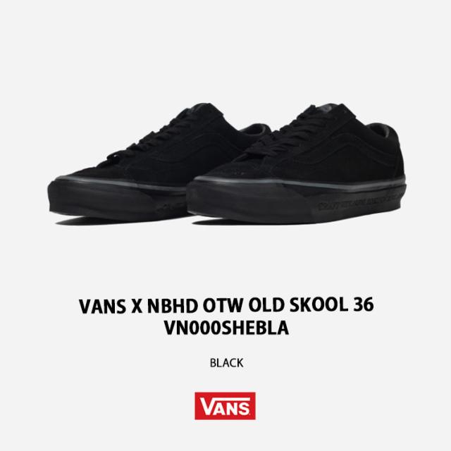 VANS バンズ スニーカー X NBHD OTW OLD SKOOL 36 BLACK VN000SHEBLA X ネイバーフッド OTW オールドスクール 36 ブラック_1