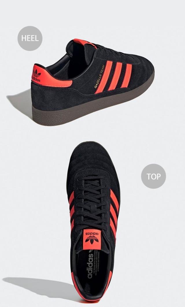 adidas originals アディダス スニーカー GAZELLE TEAM II0006 Core Black Solar Orange Cloude ガゼル チーム シューズ コアブラック/ソーラーオレンジ/フットウェアホワイト メンズ レディース【中古】未使用品_3