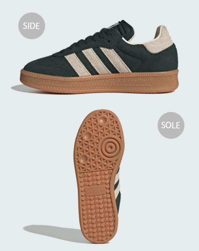 adidas originals アディダス スニーカー SAMBA XLG GREEN WHITE GUM