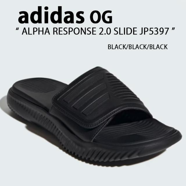adidas アディダス サンダル ALPHARESPONSE 2.0 SLIDE CORE BLACK JP5397 アルファーリスポンス 2.0 スライド コアブラック スリッパ