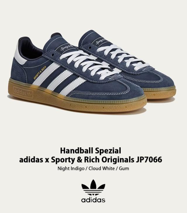 adidas originals アディダス スニーカー Handball Spezial adidas x Sporty & Rich Originals Shoes JP7066 Night Indigo / Cloud White / Gum シューズ ハンドボール スペツィアル_1