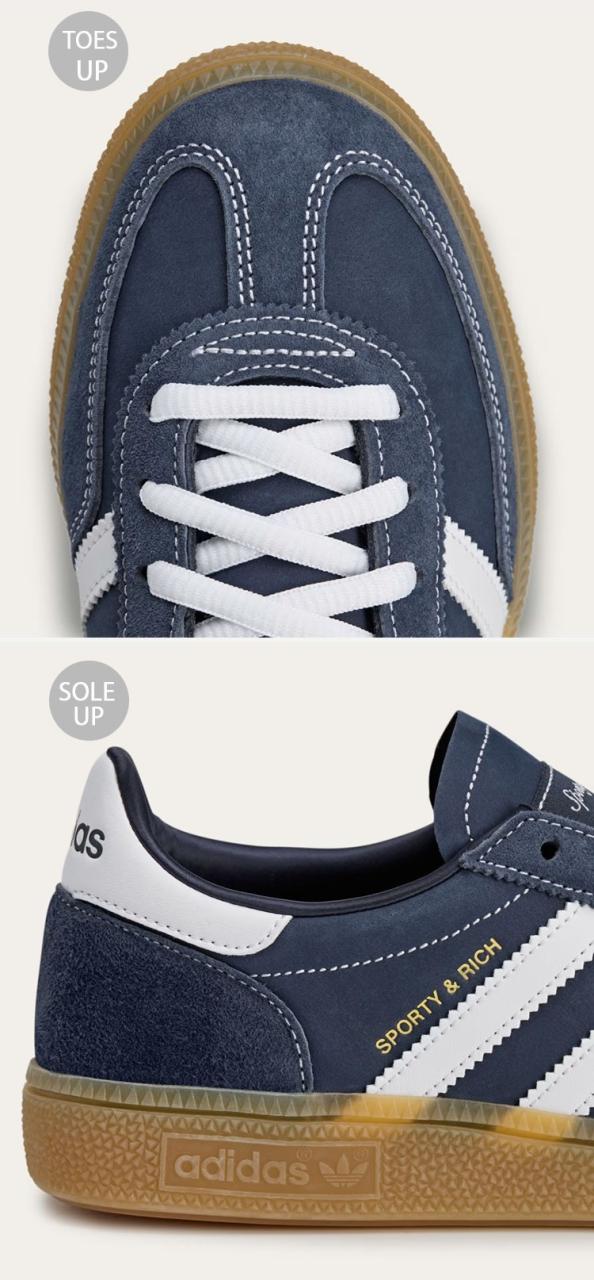 adidas originals アディダス スニーカー Handball Spezial adidas x Sporty & Rich Originals Shoes JP7066 Night Indigo / Cloud White / Gum シューズ ハンドボール スペツィアル_4
