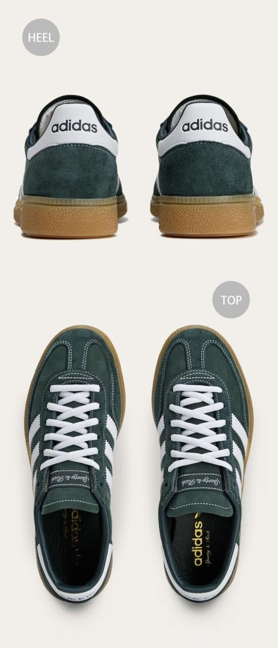 adidas originals アディダス スニーカー Handball Spezial adidas x Sporty & Rich Originals Shoes JP7067 Dark Green / Cloud White / Gum シューズ ハンドボール スペツィアル_3
