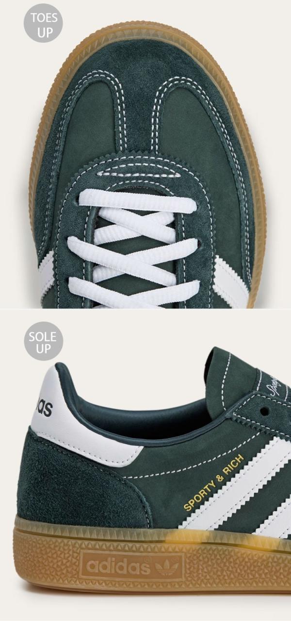 adidas originals アディダス スニーカー Handball Spezial adidas x Sporty & Rich Originals Shoes JP7067 Dark Green / Cloud White / Gum シューズ ハンドボール スペツィアル_4