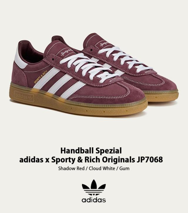 adidas originals アディダス スニーカー Handball Spezial adidas x Sporty & Rich Originals Shoes JP7068 Shadow Red / Cloud White / Gum シューズ ハンドボール スペツィアル_1