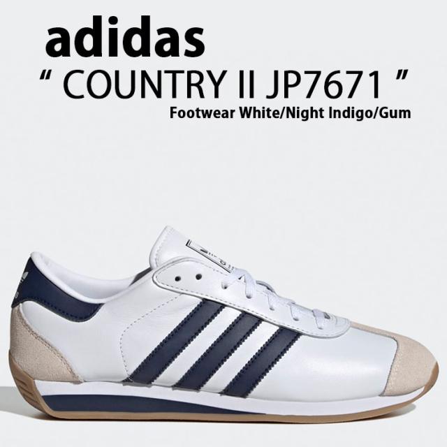 adidas Originals アディダス オリジナルス スニーカー COUNTRY II JP7671 WHITE  INDIGO カントリー II ホワイト インディゴ