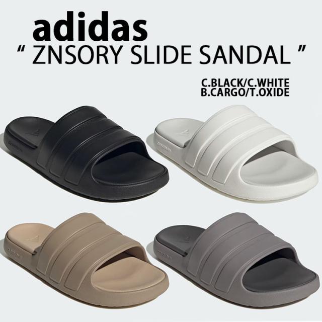 adidas アディダス サンダル スライドサンダル シャワーサンダル ZNSORY SLIDE BLACK JR3123 WHITE JI2271 CARGO JI2272 TAUPE JI2273