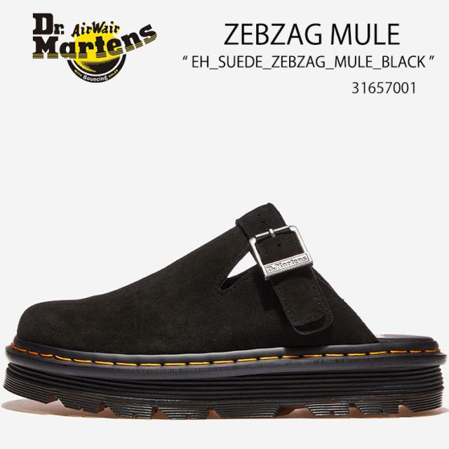 Dr.Martens ドクターマーチン ミュール ZEBZAG MULE 31657001 BLACK スリングバックシューズ メンズ レディース