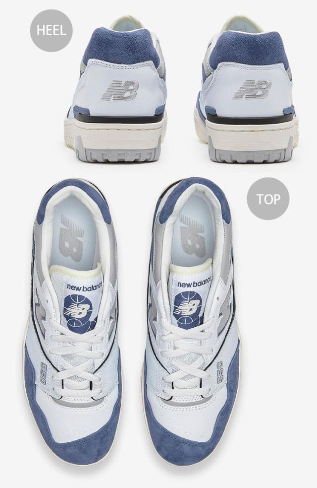 【関税込み】New Balance ホワイト＆ブルー 550 スニーカー 楽天市場】NEW BALANCE BBW550JC White/University Blue width B