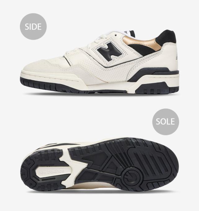 New Balance ニューバランス スニーカー BB550 BB550FF1 IVORY BLACK GOLD Foot Locker 50th フットロッカー 50周年モデル アイボリー_2