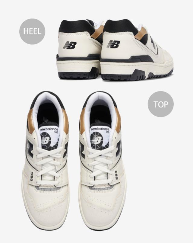 New Balance ニューバランス スニーカー BB550 BB550FF1 IVORY BLACK GOLD Foot Locker 50th フットロッカー 50周年モデル アイボリー_3