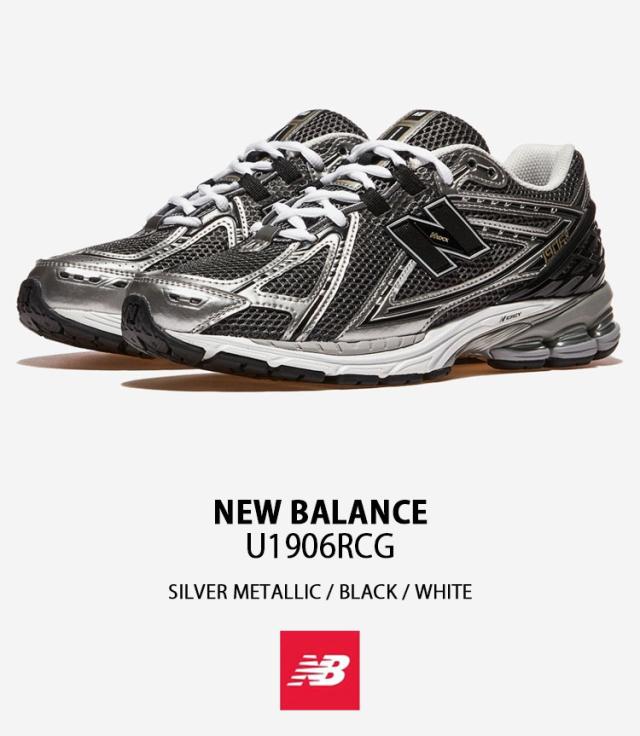 New Balance ニューバランス スニーカー U1906RCG シューズ シルバー ブラック NewBalance1906 ロゴ メッシュ メンズ レディース_1