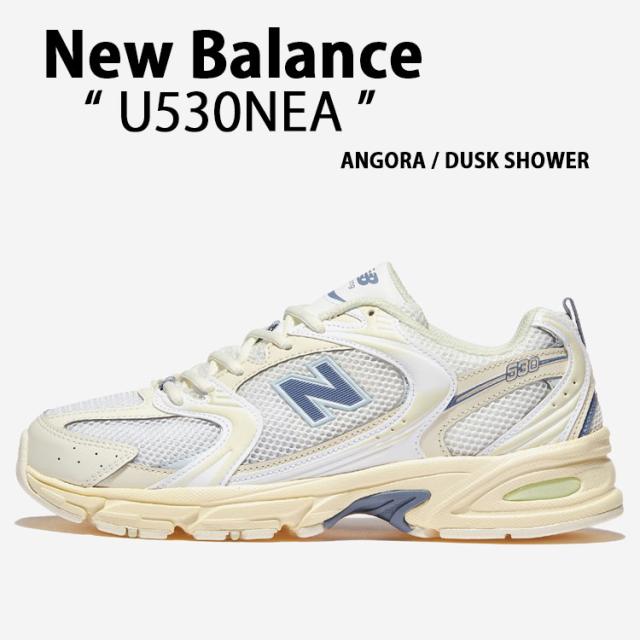 New Balance ニューバランス スニーカー U530NEA シューズ ホワイト ブルー NewBalance530 メッシュ 軽い メンズ レディース