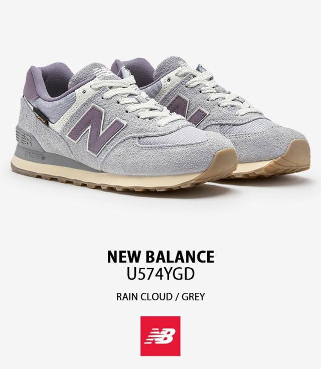 New Balance ニューバランス スニーカー U574YGD シューズ グレー パープル NewBalance574 スエード 本革 メンズ レディース_1