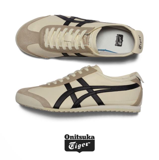 Onitsuka Tiger オニツカタイガー スニーカー MEXICO 66 IVORY BLACK 1183C102.752 メキシコ66 アイボリー ブラック ニュアンスカラー_4