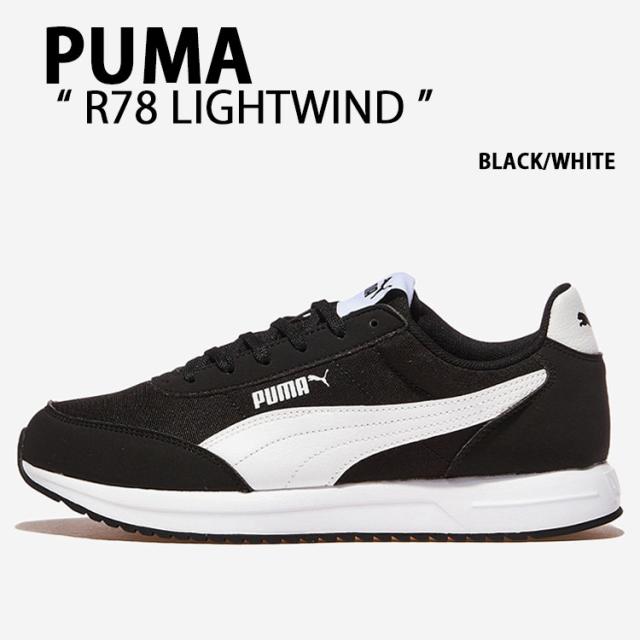 PUMA プーマ スニーカー R78 LIGHTWIND 400267-01 シューズ BLACK WHITE ブラック ホワイト メンズ レディース