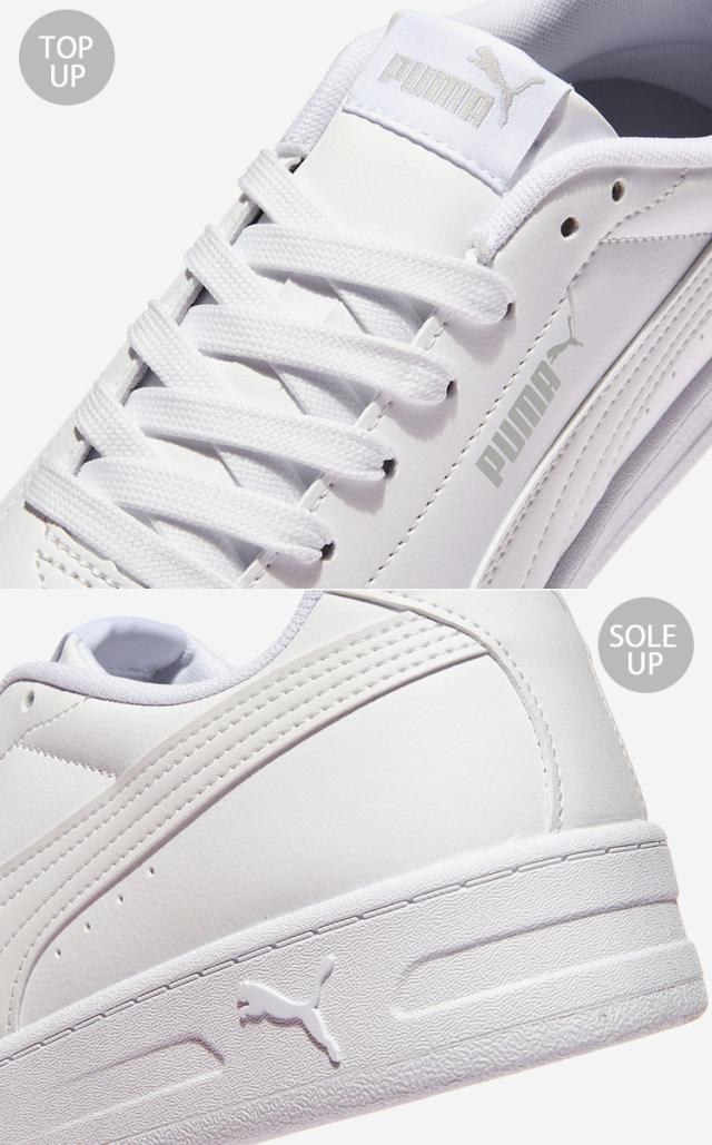 PUMA プーマ スニーカー COURT CLASSIC CLEAN 402223-02 WHITE コート クラシック クリーン ホワイト グレー メンズ レディース_4