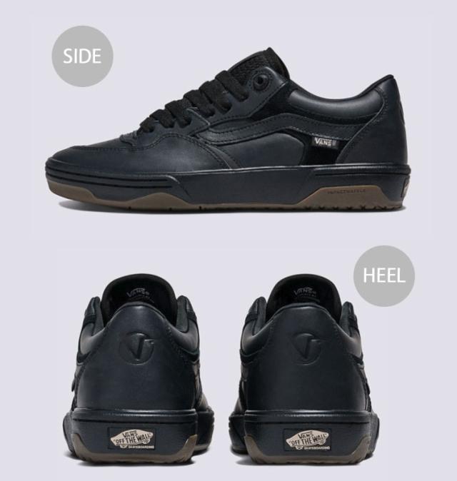 VANS バンズ スニーカー SKATE ROWAN 2 LEATHER BLACK VN000D3SBLK スケートローワン 2 レザーブラック メンズ 男性用_2