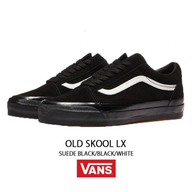 VANS バンズ スニーカー OLD SKOOL LX SUEDE BLACK BLACK WHITE