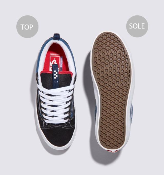 VANS バンズ スニーカー SKATE OLD SKOOL BLACK STV NAVY VN000D5RHT3 スケートオールドスクール ブラック ネイビー メンズ レディース 男性用 女性用_2