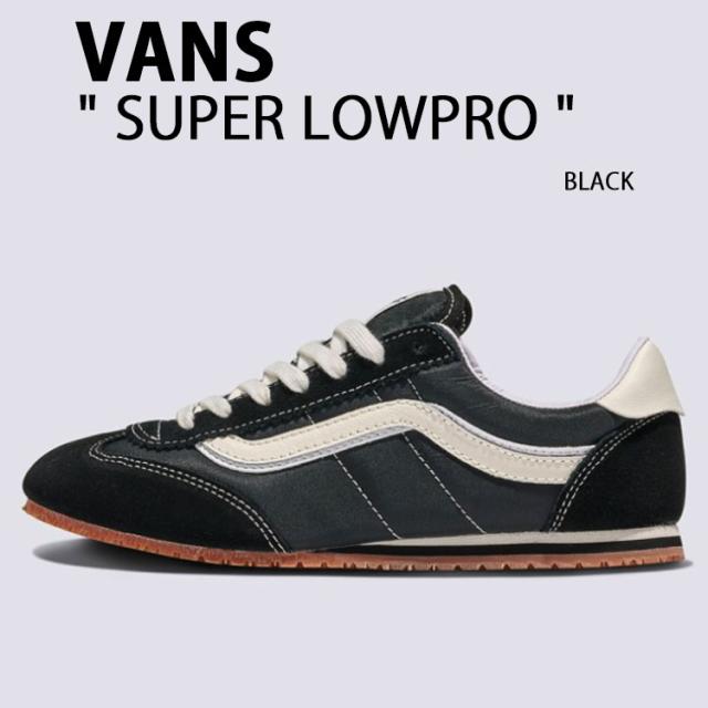 VANS バンズ スニーカー SUPER LOWPRO BLACK VN000D83BLA シューズ スーパー ロープロ ブラック serio スエード
