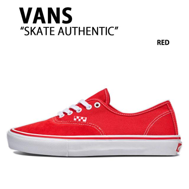 VANS バンズ スニーカー SKATE AUTHENTIC RED VN0A2Z2ZRED スケート オーセンティック レッド メンズ レディース 男性用 女性用