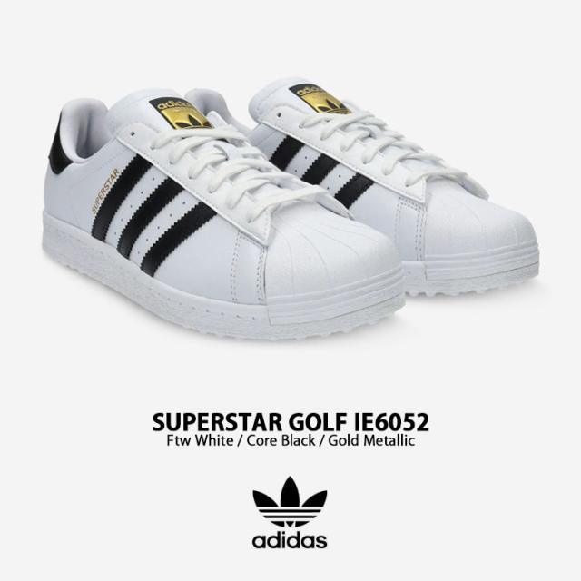 adidas originals アディダス スニーカー SUPERSTAR GOLF IE6052 スーパースターゴルフ WHITE BLACK GOLD シューズ スパイクレスモデル_1