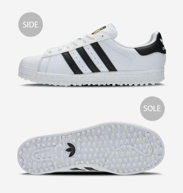 adidas originals アディダス スニーカー SUPERSTAR GOLF IE6052 スーパースターゴルフ WHITE BLACK GOLD シューズ スパイクレスモデル_2