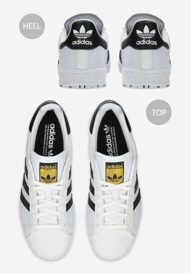 adidas originals アディダス スニーカー SUPERSTAR GOLF IE6052 スーパースターゴルフ WHITE BLACK GOLD シューズ スパイクレスモデル_3