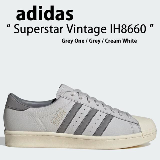 adidas アディダス スニーカー adidas Superstar Vintage IH8660 Grey One / Grey / Cream White スーパースター ヴィンテージ シューズ グレー ワン クリーム ホワイト【中古】未使用品
