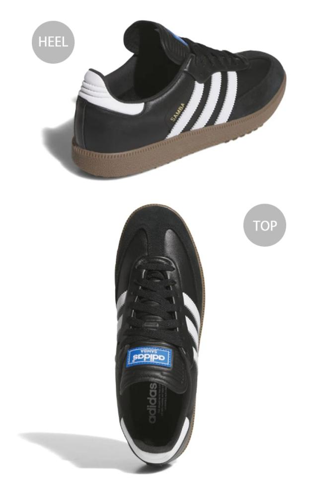 adidas originals アディダス スニーカー SAMBA GOLF JH6150 サンバゴルフ スパイクレス BLACK WHITE GUM シューズ ガムソール レザー_3