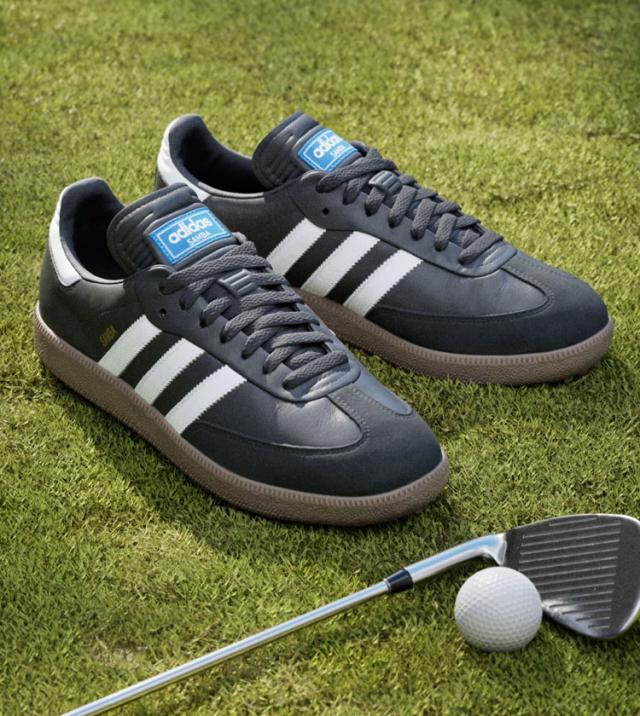 adidas originals アディダス スニーカー SAMBA GOLF JH6150 サンバゴルフ スパイクレス BLACK WHITE GUM シューズ ガムソール レザー_4