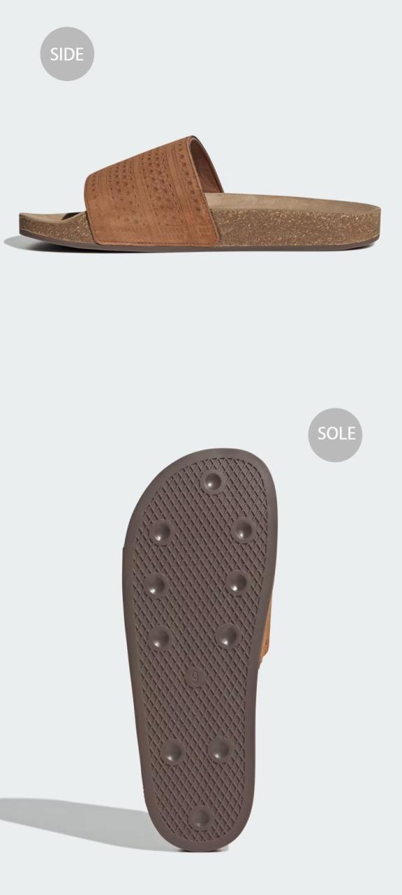 adidas アディダス サンダル 家庭用スリッパ ADILETTE SLIDES アディレッタ 横すべり JH8068 横すべりサンダル シャワーサンダル Dust Rust / Dust Rust / Gum 砂ぼこり 挙げ句のはて チュインガム シューズ 古典派音楽 メンズ レディース 成人男性用 御上さん用 男女共用【中古】未当てはめる品