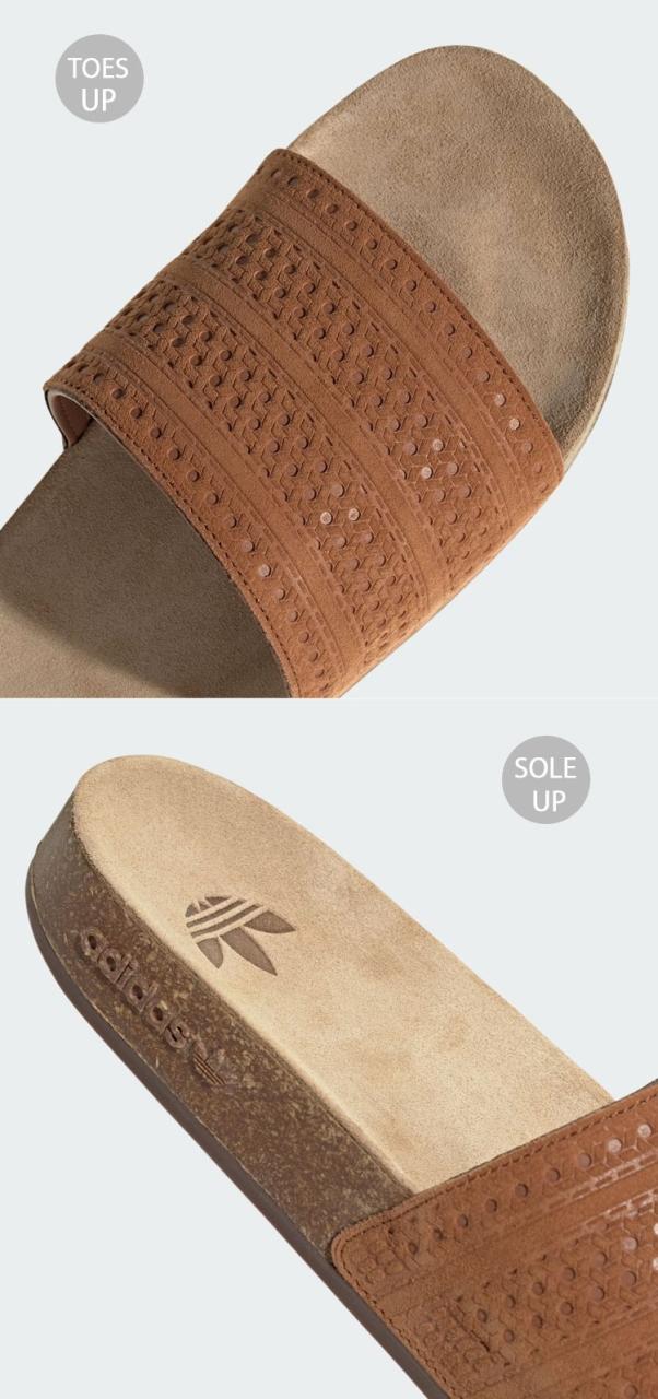 adidas アディダス サンダル 家庭用スリッパ ADILETTE SLIDES アディレッタ 横すべり JH8068 横すべりサンダル シャワーサンダル Dust Rust / Dust Rust / Gum 砂ぼこり 挙げ句のはて チュインガム シューズ 古典派音楽 メンズ レディース 成人男性用 御上さん用 男女共用【中古】未当てはめる品