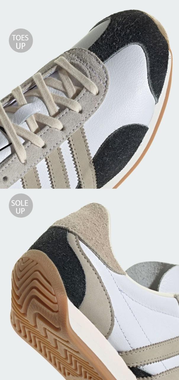 adidas Originals アディダス オリジナルス スニーカー COUNTRY OG W JI2870 Cloud White / Putty Grey / Core Black カントリー クラウドホワイト プティグレー コアブラック_4