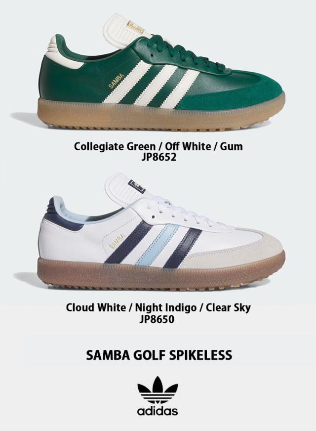 adidas originals アディダス スニーカー SAMBA GOLF サンバゴルフ スパイクレス GREEN WHITE JP8652 WHITE INDIGO SKY JP8650_1