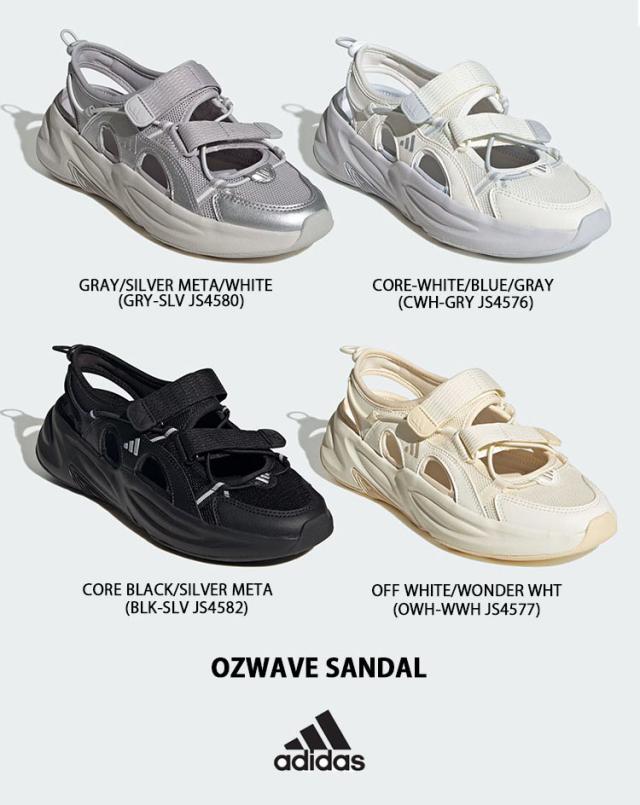 adidas アディダス スポサン OZWAVE SANDAL オズウェーブサンダル BLACK JS4582 OFF WHITE JS4577 GRAY JS4580 CORE WHITE JS4576_1