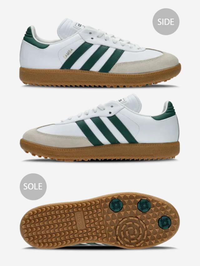 adidas originals アディダス スニーカー SAMBA GOLF サンバゴルフ WHITE GREEN JH6151 ALUMINIUM BLACK JH6152 WHITE BLACK JH6149_3