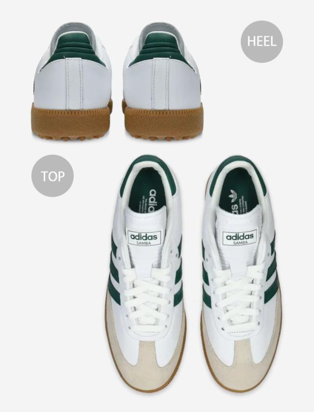 adidas originals アディダス スニーカー SAMBA GOLF サンバゴルフ WHITE GREEN JH6151 ALUMINIUM BLACK JH6152 WHITE BLACK JH6149_4