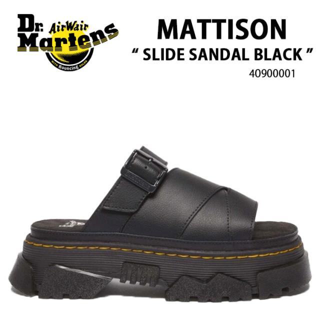 Dr.Martens ドクターマーチン 厚底 サンダル MATTISON SLIDE SANDAL 40900001 シューズ マティソン スライドサンダル ブラック