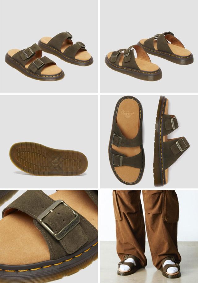 Dr.Martens ドクターマーチン サンダル JOSEF SLIDE SANDALS KHAKI