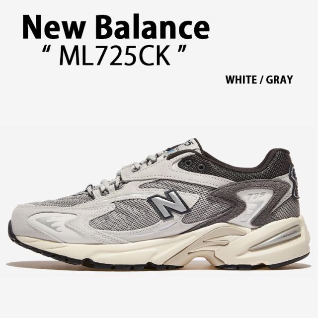 New Balance ニューバランス スニーカー ML725CK シューズ NewBalance725 ホワイト グレー ダッドシューズ メンズ レディース