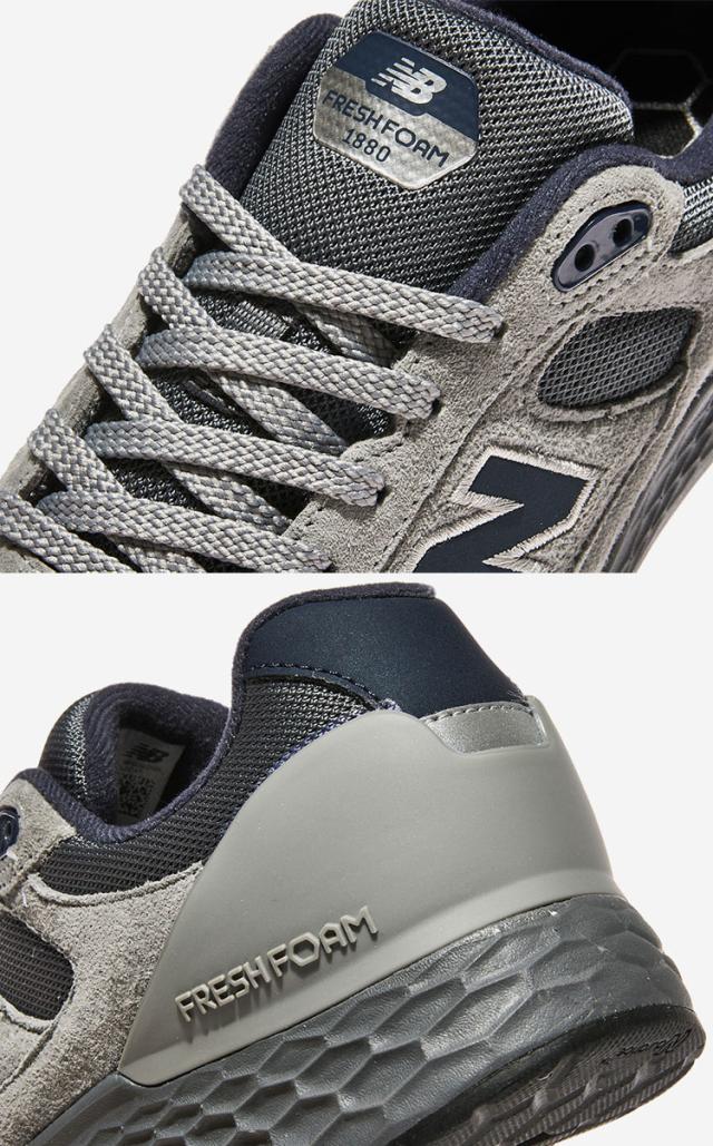 New Balance ニューバランス スニーカー MW1880L1 シューズ NewBalance1880 グレー メッシュ 本革 ウォーキングシューズ メンズ_4