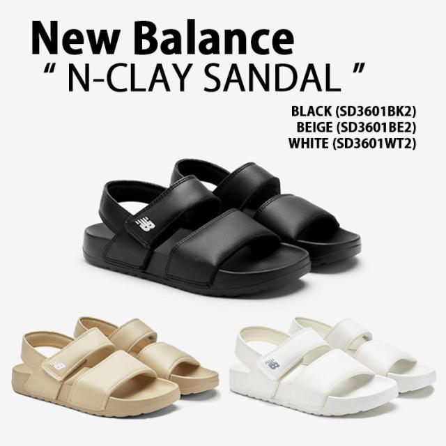 New Balance ニューバランス サンダル N-CLAY SANDAL SD3601BK2 SD3601BE2 SD3601WT2 シューズ スポサン ストラップサンダル 軽量