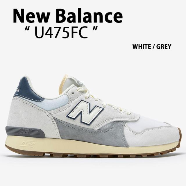 New Balance ニューバランス スニーカー U475FC シューズ グレー NewBalance475 ロゴ スエード 本革 レザー メンズ レディース