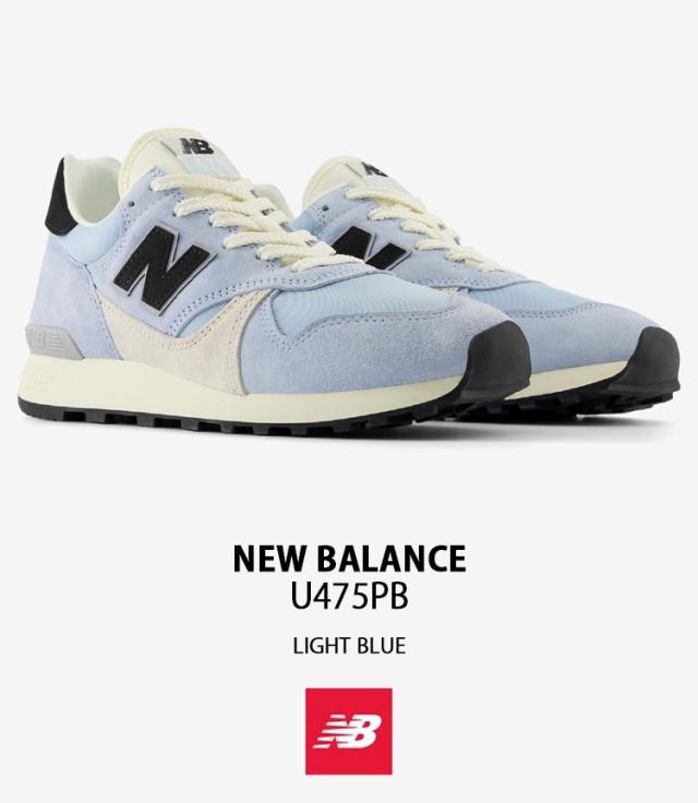New Balance ニューバランス スニーカー U475PB シューズ NewBalance475 ライトブルー スエード レザーアッパー メンズ レディース_1