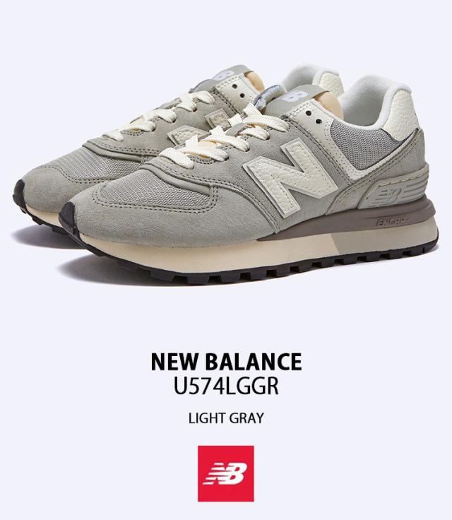 New Balance ニューバランス スニーカー U574LGGR GRAY シューズ NewBalance574 グレー ロゴ スエード メッシュ メンズ レディース_1