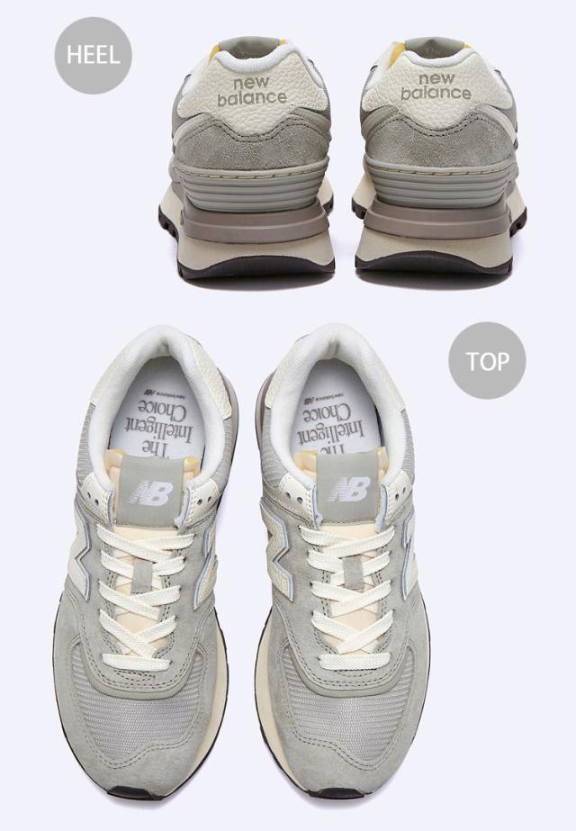 New Balance ニューバランス スニーカー U574LGGR GRAY シューズ NewBalance574 グレー ロゴ スエード メッシュ メンズ レディース_3