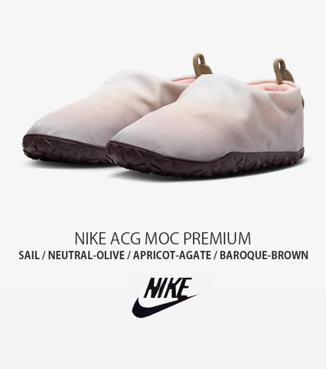 NIKE ナイキ スニーカー ACG MOC PREMIUM モック プレミアム HF3410-100 モックシューズ スリッポン ホワイト ピンク メンズ レディース