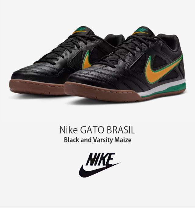 NIKE ナイキ スニーカー GATO BRASIL ガト IB8509-001 ローカット ブラジル ブラック イエロー グリーン メンズ レディース_1